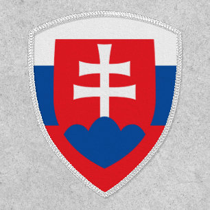 Slovak Flag & Coat of Arms, Flag of Slovakia Patch