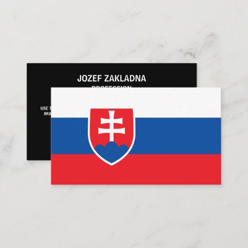 Slovak Flag Flag of Slovakia Business Card