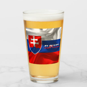 Slovak flag  glass