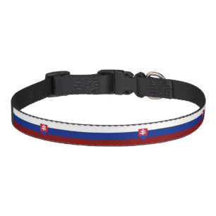 Slovak flag pet collar