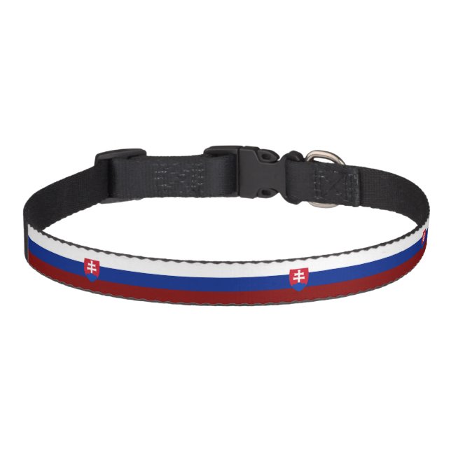 Slovak flag  pet collar (Front)
