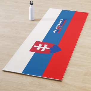 Slovak flag yoga mat