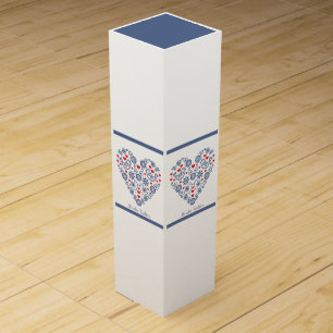 Slovak Folk Heart Pattern Favor Box