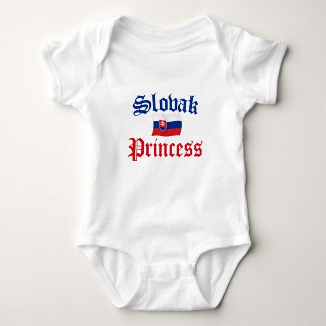 Slovak Princess Baby Bodysuit (Front)