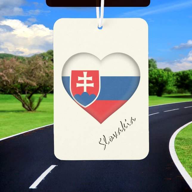 Slovakia air freshener, heart, Slovakia flag Freshener (Creator Uploaded)