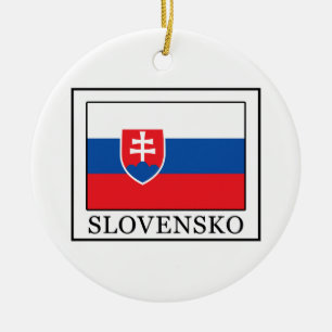 Slovakia Ceramic Ornament