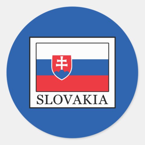 Slovakia Classic Round Sticker