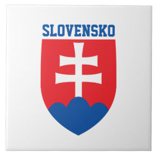 Slovakia coat of arms ceramic tile