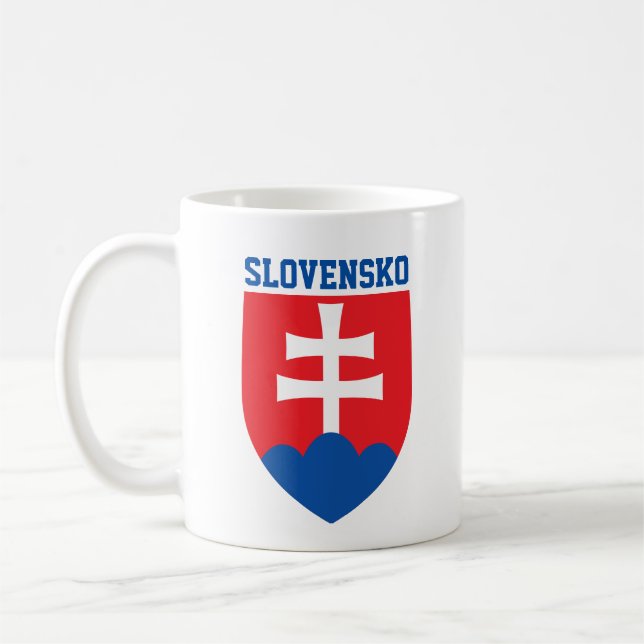 Slovakia coat of arms coffee mug (Left)
