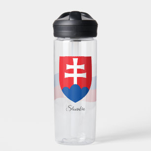 Slovakia Coat of Arms, Flag, Slovakia Water Bottle