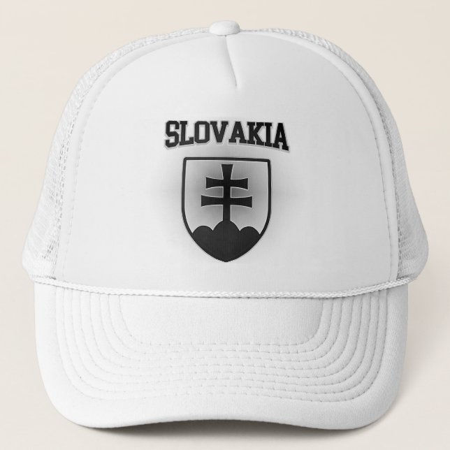 Slovakia Coat of Arms Trucker Hat (Front)