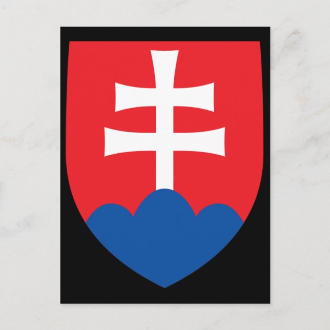 slovakia coat postcard (Front)