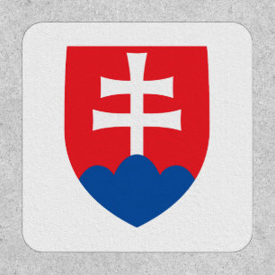 slovakia country coat arms symbol emblem cross patch