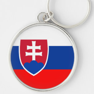 Slovakia country flag spanish nation symbol keychain