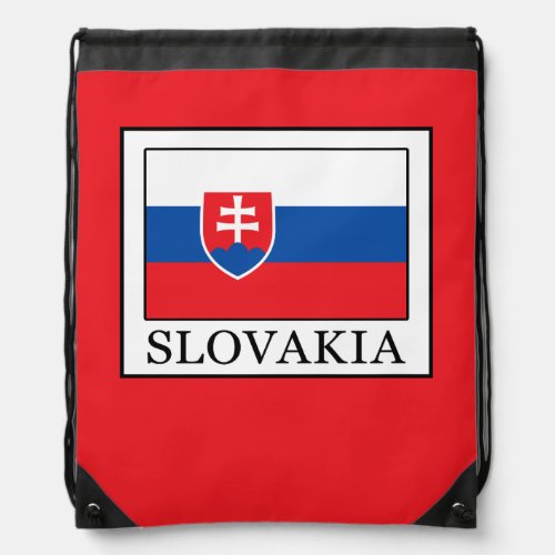Slovakia Drawstring Bag