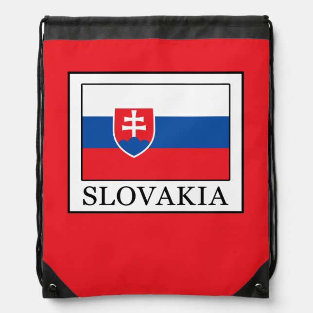 Slovakia Drawstring Bag (Front)