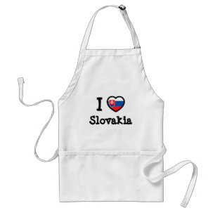 Slovakia Flag Adult Apron