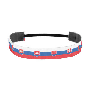 Slovakia Flag Athletic Headband