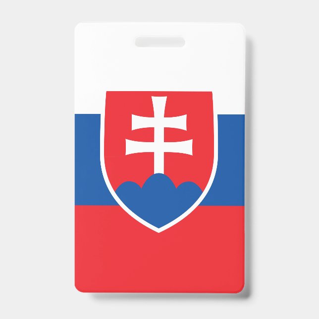 Slovakia Flag Badge (Front)
