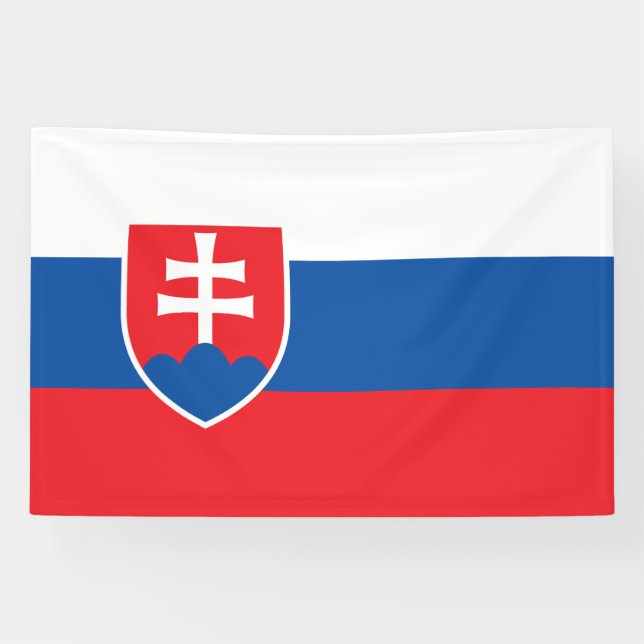 Slovakia Flag Banner (Horizontal)