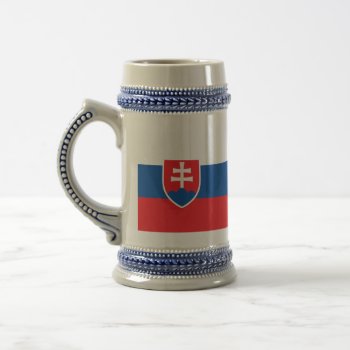 Slovakia Flag Beer Stein by FlagWare at Zazzle