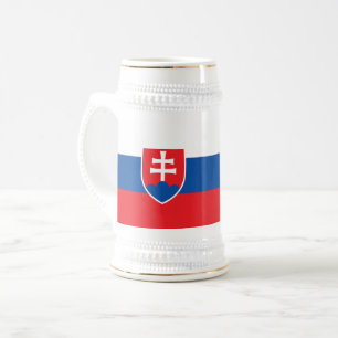 Slovakia Flag Beer Stein