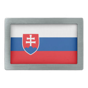 Slovakia Flag Belt Buckle