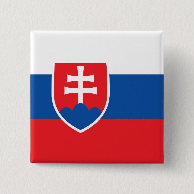 Slovakia Flag Button (Front)