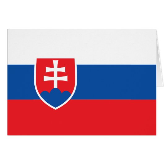 Slovakia Flag Cards (Front Horizontal)