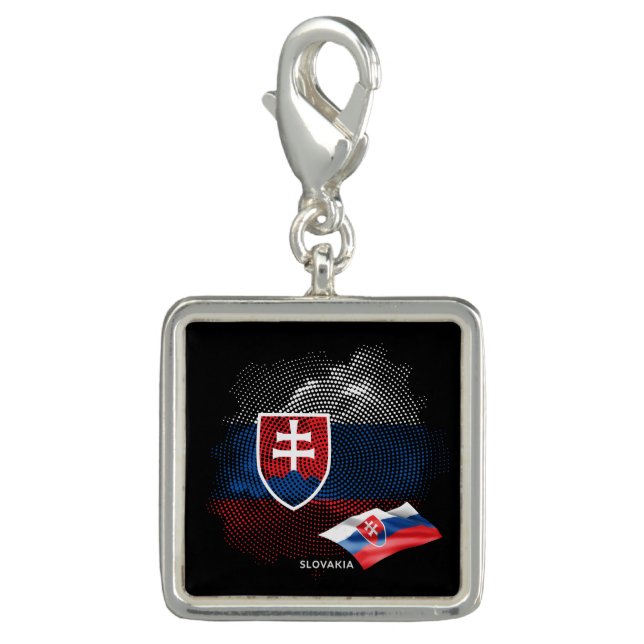 Slovakia flag charm (Front)