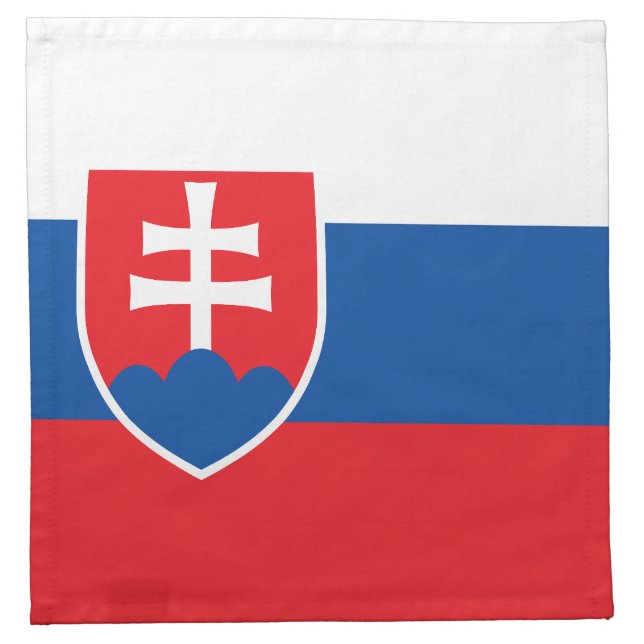 Slovakia Flag Cloth Napkin (Front)