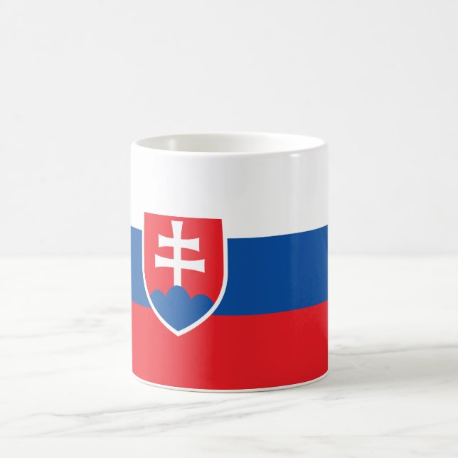 Slovakia Flag Coffee Mug (Center)