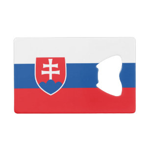 Slovakia Flag Credit Card Bottle Opener