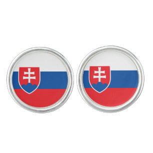 Slovakia Flag Cufflinks