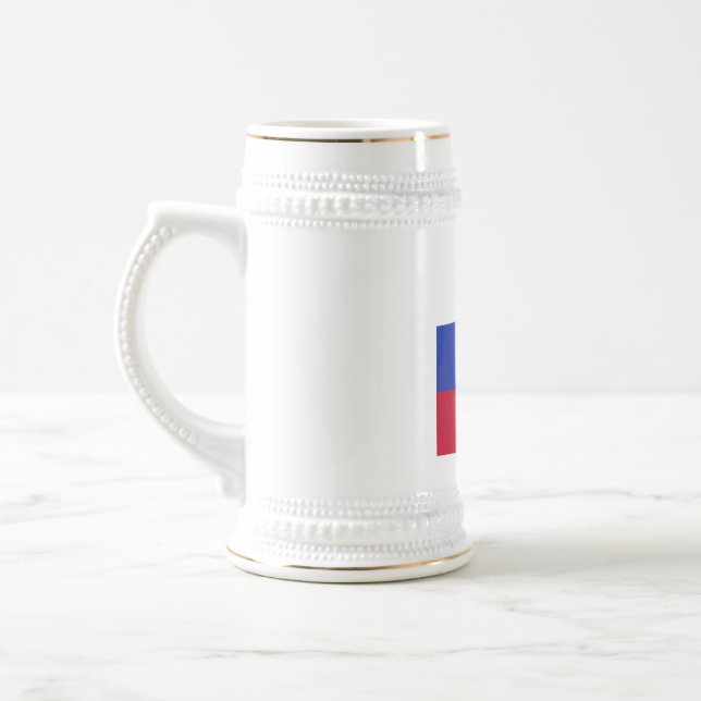 Slovakia Flag Emblem Beer Stein (Left)