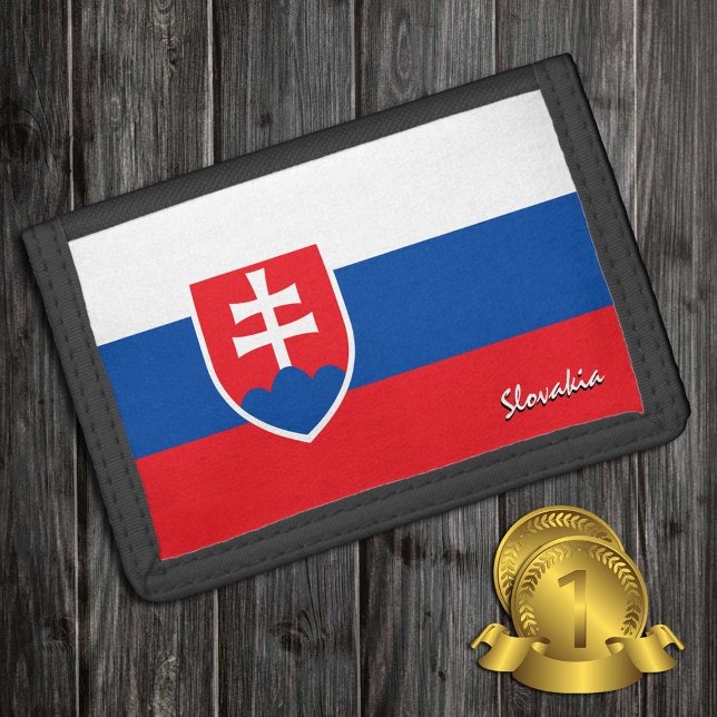 Slovakia flag fashion, Slovakia patriots / sports Trifold Wallet (Creator Uploaded)