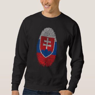 Slovakia Flag Fingerprint It is in my DNA Slovakia Sweatshirt