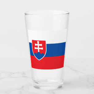 Slovakia Flag Glass