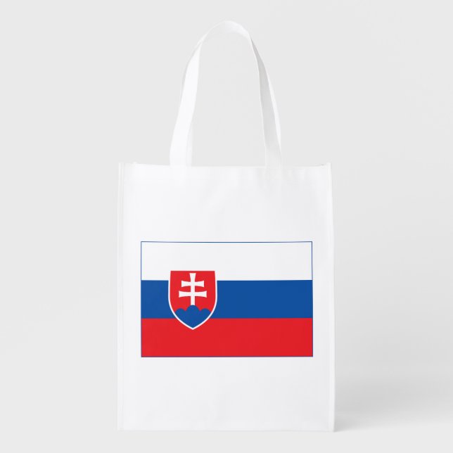 Slovakia Flag Grocery Bag (Front)