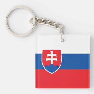 Slovakia Flag Keychain