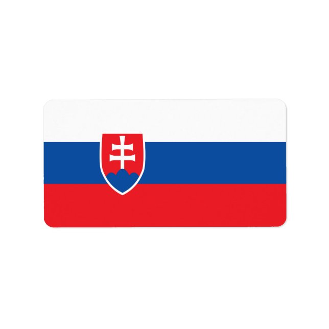 Slovakia flag label (Front)
