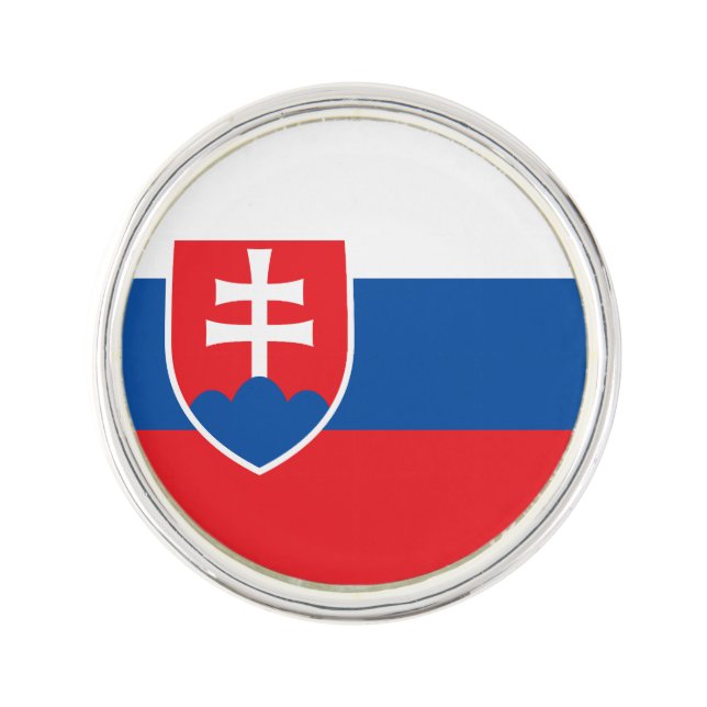 Slovakia Flag Lapel Pin (Front)