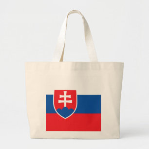 Slovakia Flag Large Tote Bag