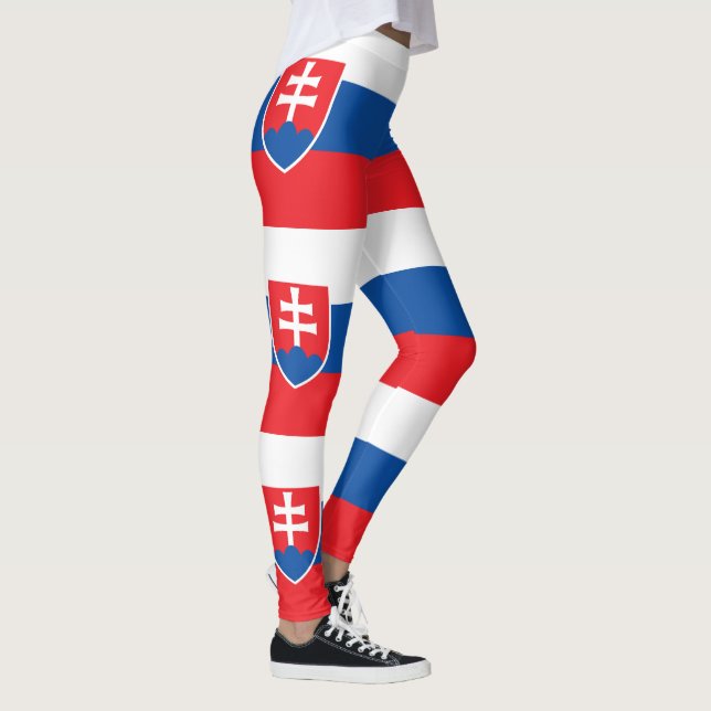 Slovakia Flag Leggings (Right)