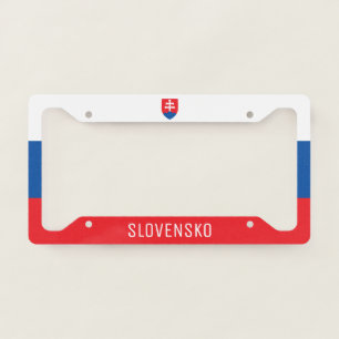 Slovakia Flag License Plate Frame
