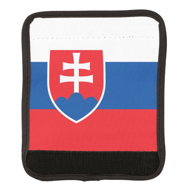 Slovakia Flag Luggage Handle Wrap (Front)