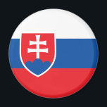 Slovakia Flag Magnet<br><div class="desc">Magnet with the Flag of Slovakia or the Slovak Republic.</div>