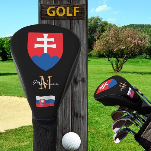 Slovakia  Flag Monogrammed Golf Clubs Covers