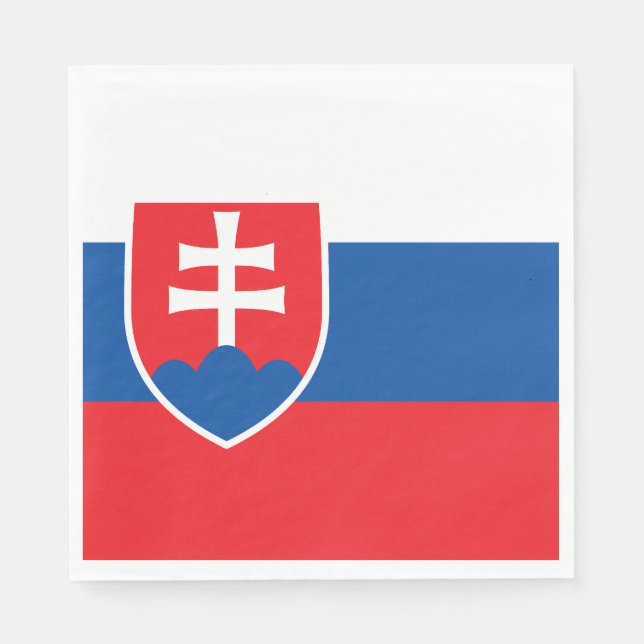Slovakia Flag Napkins (Front)