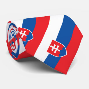 Slovakia Flag Neck Tie
